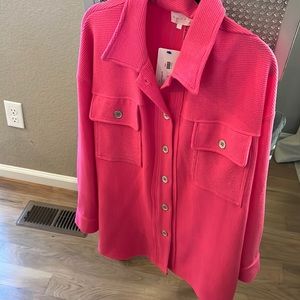 Pink Shirt Jacket
